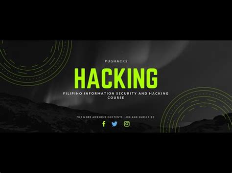 Filipino Tagalog Penetration testing and Ethical Hacking.